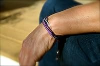 Vista 239 de Colorful Bracelet for Men and Women with Hematite Stones: Handmade Designer Adjustable Multistrand String Knotted Macrame Friendship Bracelet