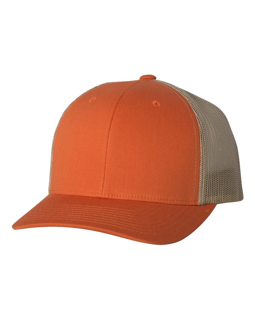 Yupoong Flexfit 6606,6606T Retro Trucker Hat (Rustic Orange/Khaki)