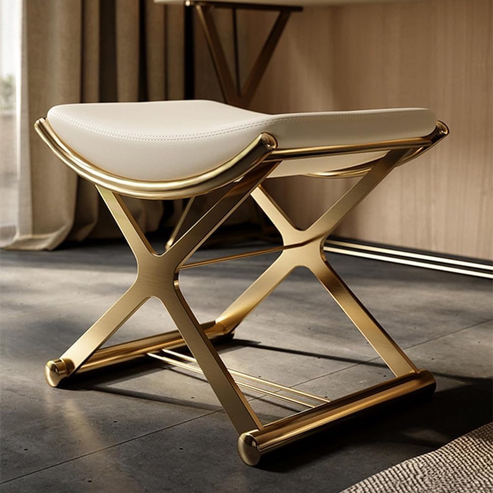 Taburete acolchado y cómodo para tocador y decoración de salón
