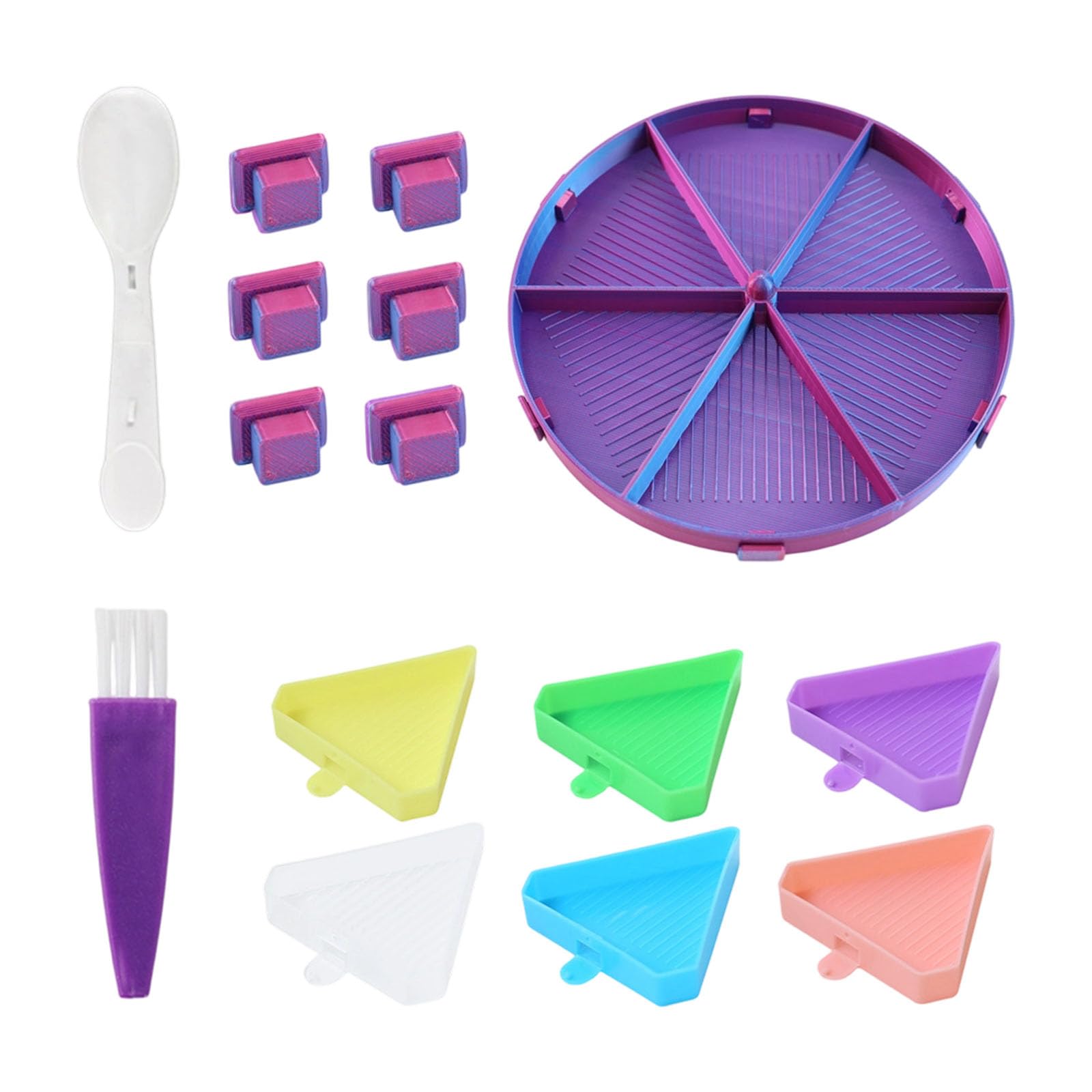 Bbajszx Multifunctional Beads Art Round Tray Set Polylactic Acid Efficient Sifting Designs Easy to Cleaning for Enthusiasts Polylactic Acid Sifter