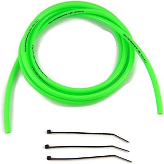 6'ft x 1/8" (3.2mm) ID x 1/4" OD Polyurethane Small Carburetor Vent Hose Fuel Line Mx ATV Dirtbike Carb (Solid Neon Green)