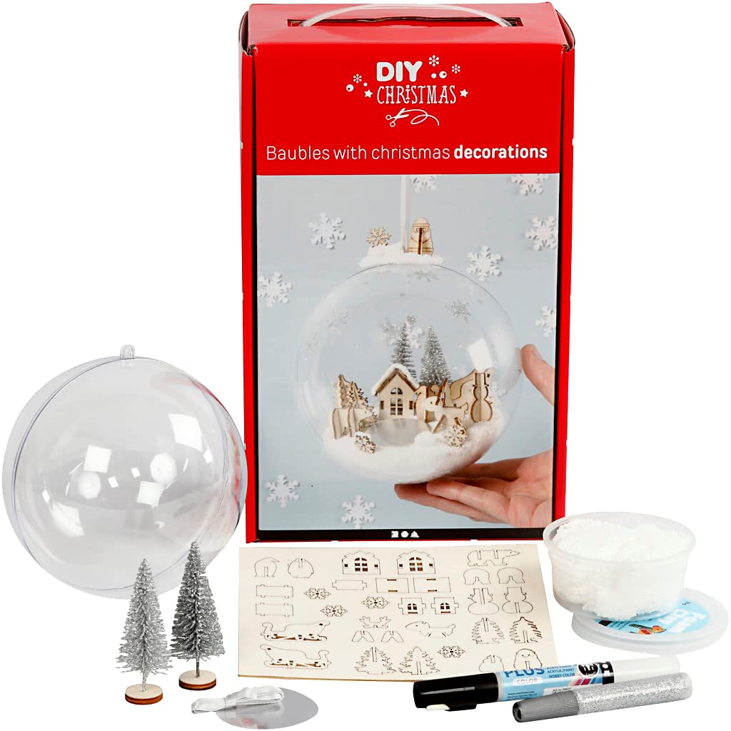 Kit pour boule avec décoration intérieure créative pour loisirs créatifs DIY