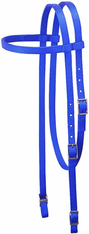 Weaver Leather Nylon Browband Headstall , Black, Horse : Sports & Outdoors