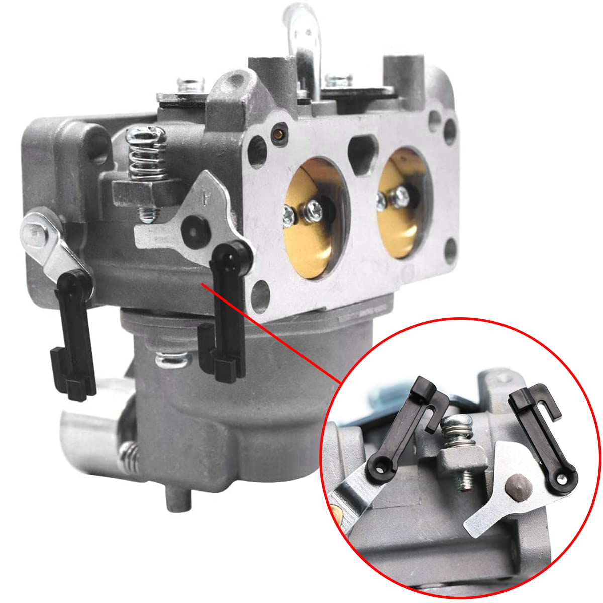 ZAMDOE Carburador 15004-1010 para Kawasaki FH641V FH661V FH721V FX850V 22 HP Motor, reemplaza # 15004-7024 15004-0757 15004-1005 15004-0763, con Juntas, Filtro de Combustible