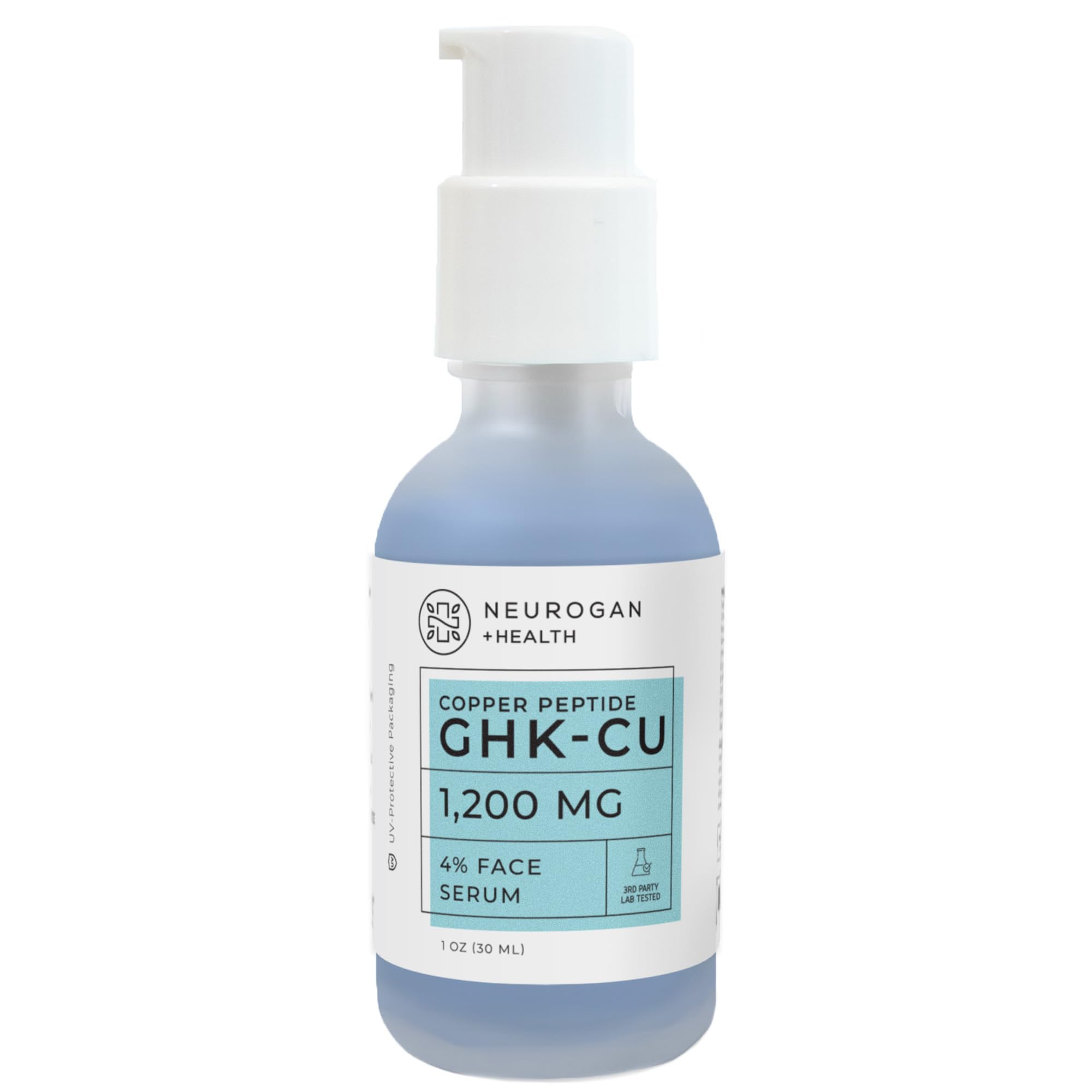 Neurogan Revitalizing GHK-Cu Neck & Face Serum | Deep Hydration, Daily Use, Cruelty-Free, Premium Quality | Active Copper Peptide Neck & Face Serum, GHK-CU |1200 MG 1oz