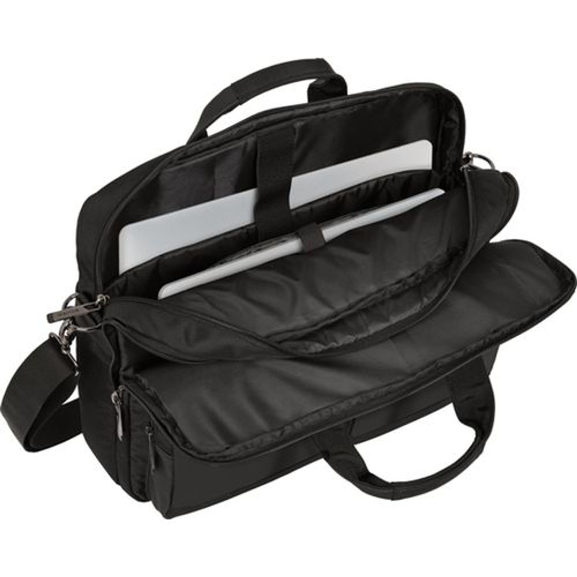 SAFTA | Maletín Portátil 15,6 Pulgadas y Tablet 10,6'' Business Black – Maletín Portátil Compartimentos Acolchados y Conexión USB Exterior, Ideal para Oficina y Viajes