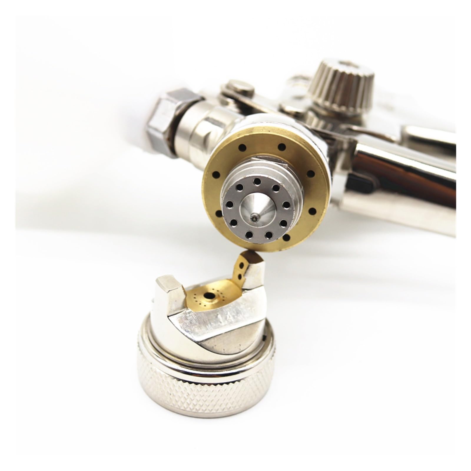 Pistola a spruzzo per vernice, Pistola a spruzzo for verniciatura ad aria compressa, HVLP con alimentazione, capacità 600 CC, pistola a for a for pareti per verniciare auto e casa fai da te