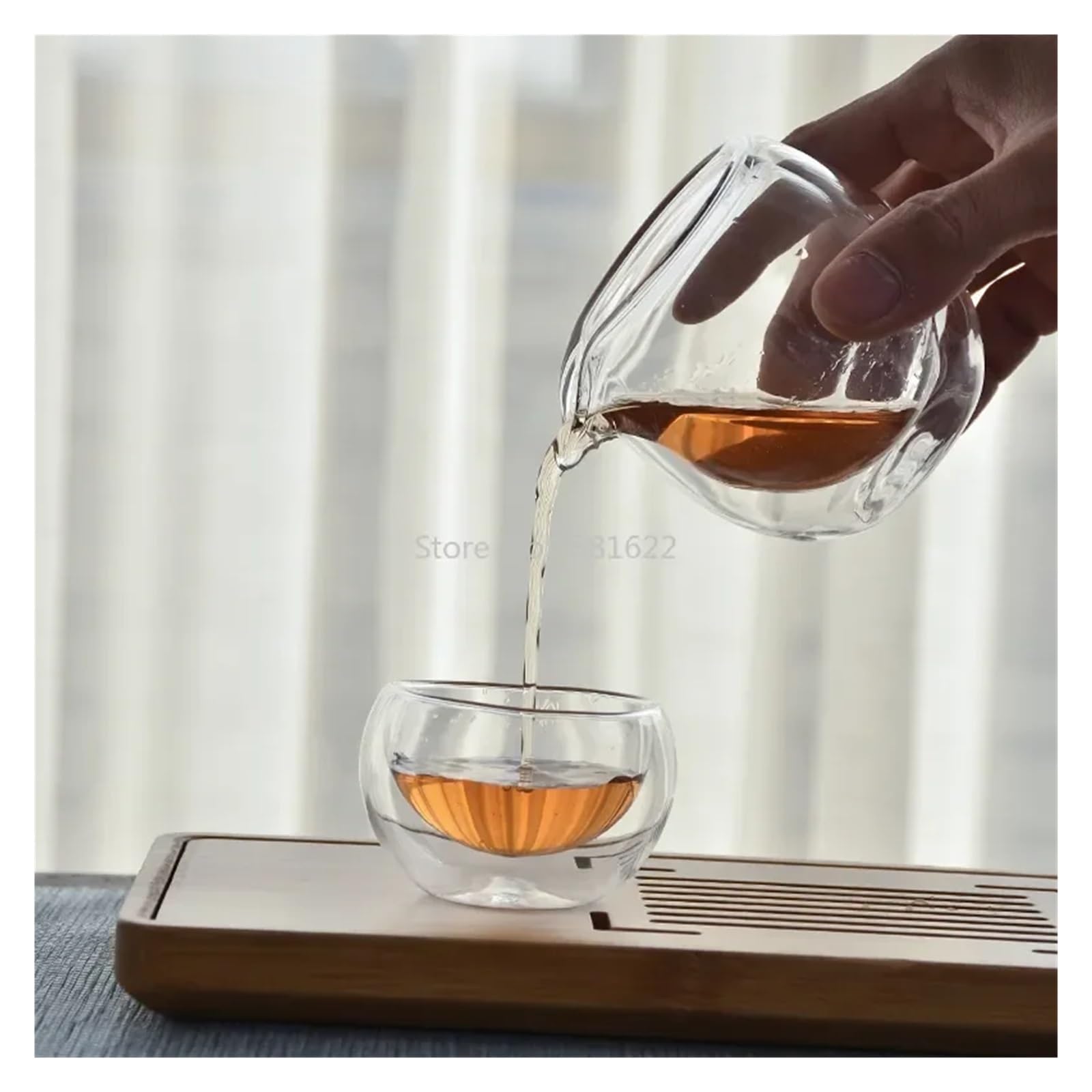 100 ml/200 ml żaroodporny przezroczysty szklany dzbanek do herbaty Gongdao Cha hai Fair kubek do herbaty (100 ml)
