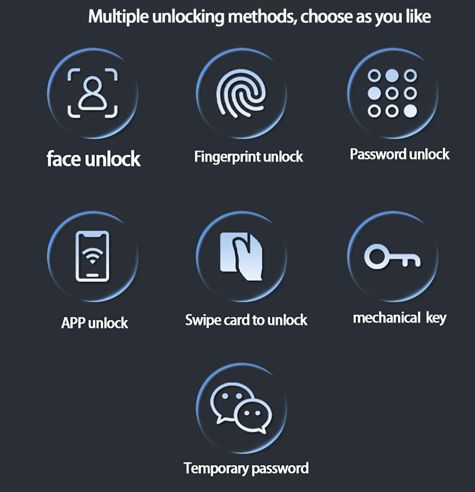 Smart Lock Con Fotocamera Serratura Biometrica Con Ingresso Senza Chiave, Serrature Intelligenti Per Porta 3d Face Smart Door Lock Con Monitor Telecamera Di Sicurezza(lock 30 * 240mm)