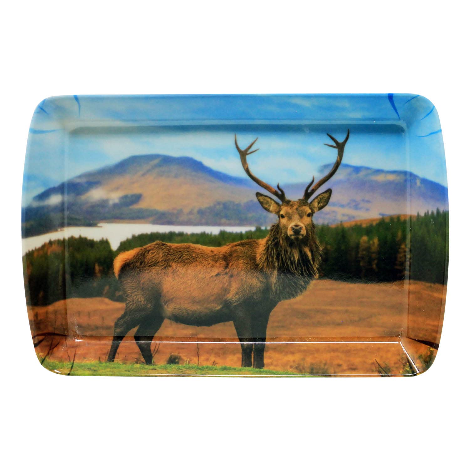 The Leonardo Collection Multicolour Lp94560 Stag Small Serving Tray, 24X16x3cm