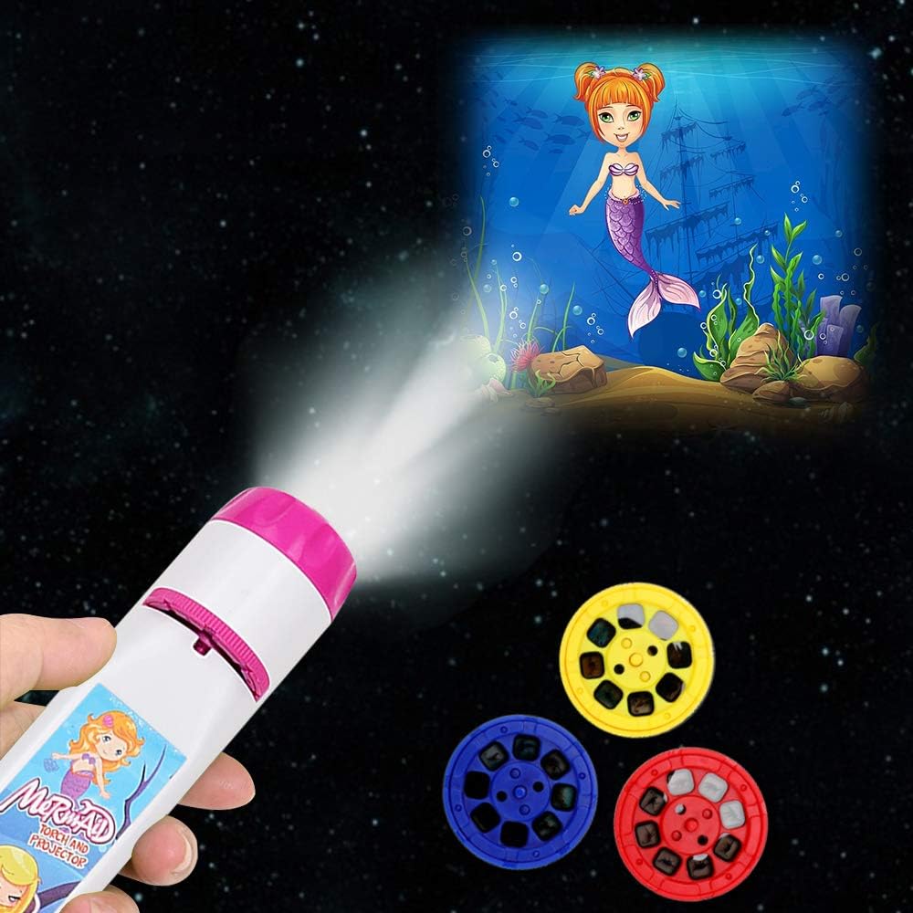 Pup Go Mermaid Torch and Projector for Kids Ages 3+, 3 Discs 24 Images Included - Image 5