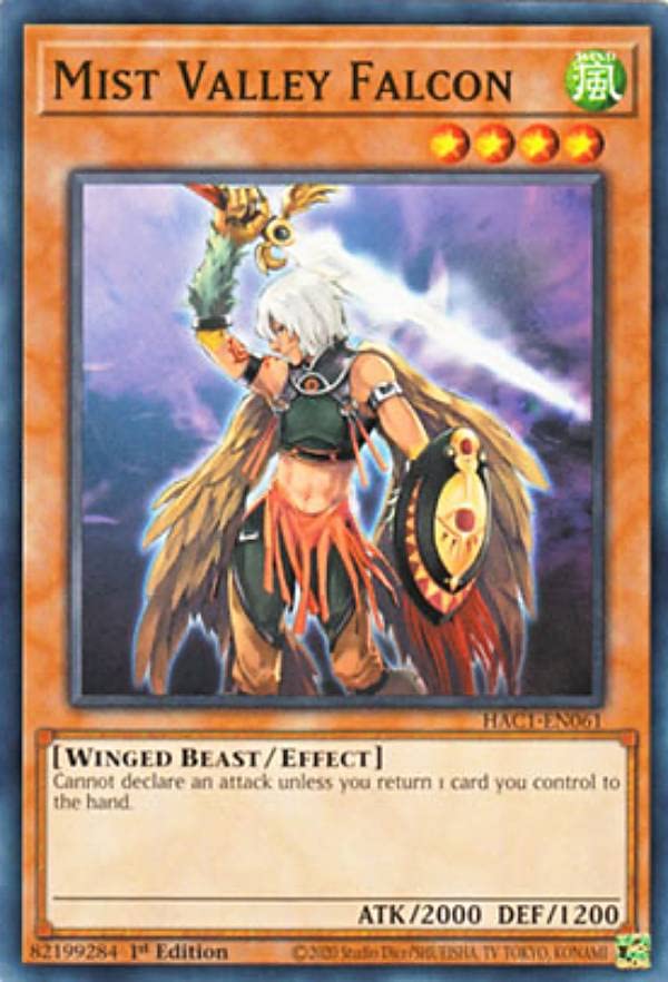 Amazon.co.jp: 遊戯王 HAC1-EN061 霞の谷のファルコン Mist