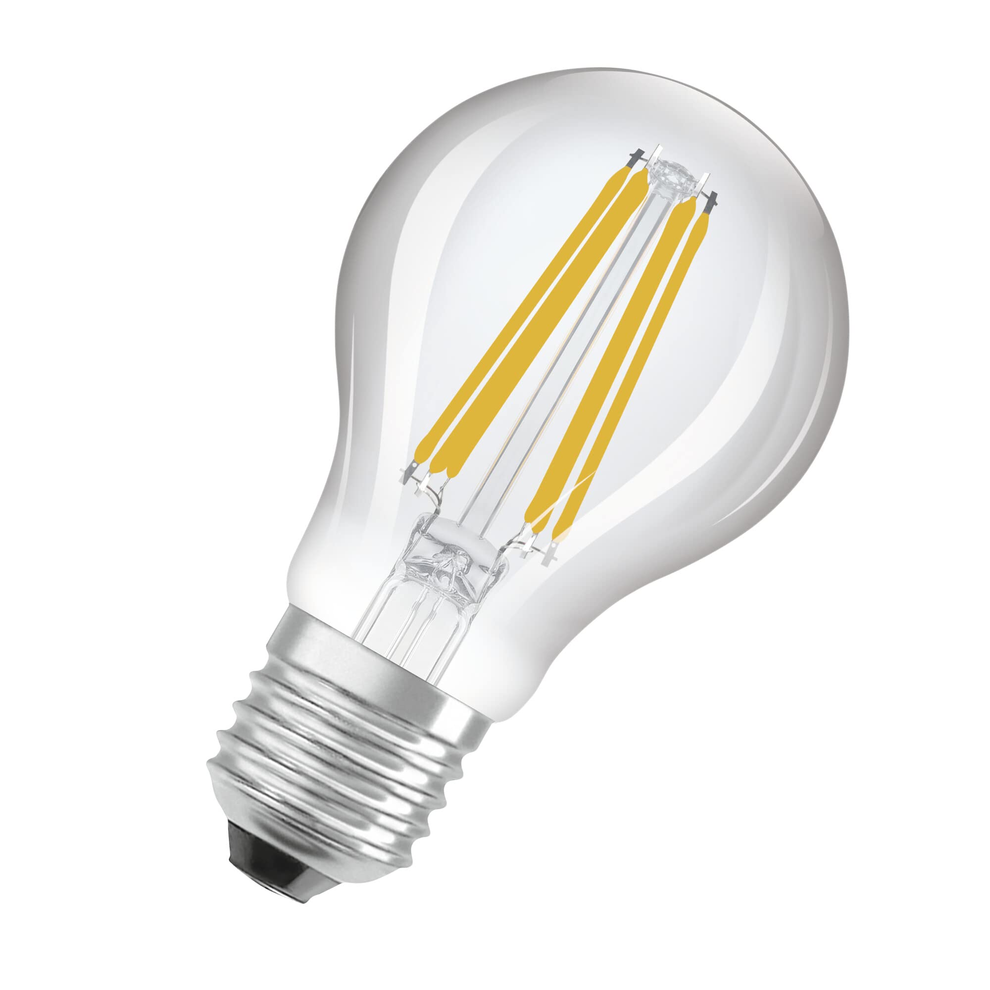 Osram LED Stromsparlampe, Filament Birne mit E27 Sockel, Warmweiß (3000K), 7,2 Watt, ersetzt herkömmliche 100W-Leuchtmittel, besonders hohe Energieeffizienz und stromsparend, 6er-Pack