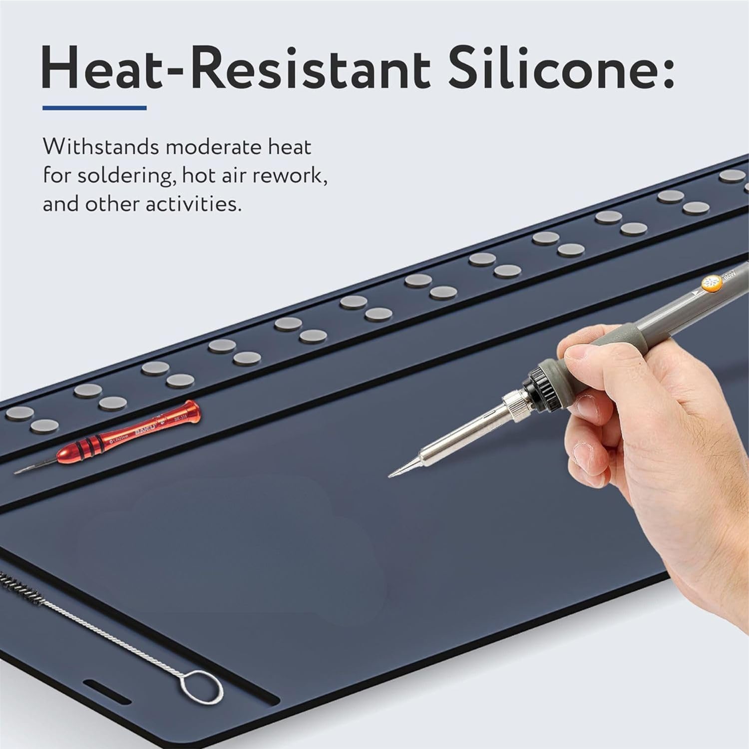 Skywin Cleaning Mat - Anti-Slip Shooting Mat for Gun Cleaning Mat, Magnetic Mat, Rubber Mat Repair Workbench Mat for Gun Mats Cleaning — Amazon image 4