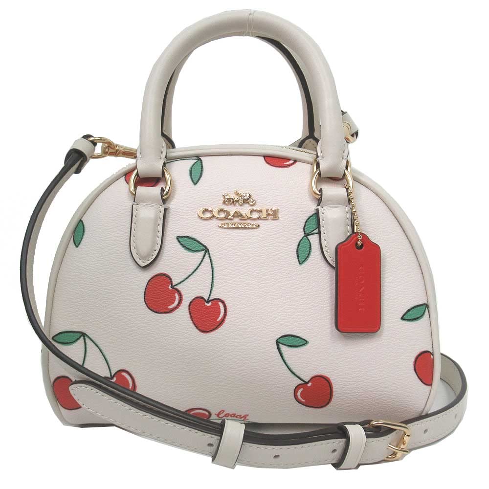 Amazon | コーチ バッグ ハンドバッグ COACH ハート チェリー プリント 