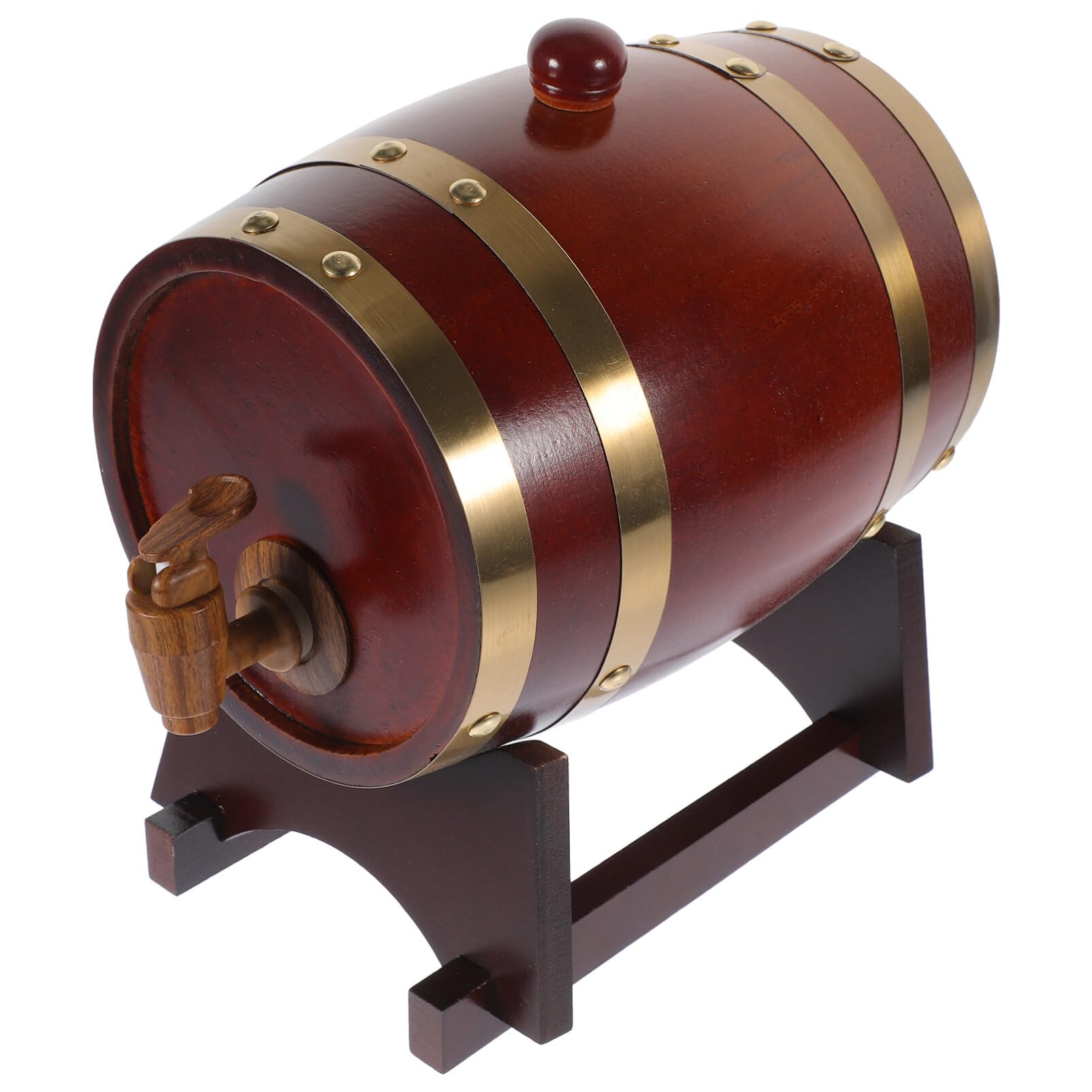 1 Set Wine Barrel Wood Wine Dispenser Party Supply Empty Barrels Wine Container Useful Wine Bottle Bar Decor Barrel Retro Wine Bottle Aging Barrels Bars Wooden Beer Barrel