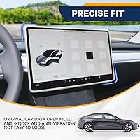 Vista 7 de Marco Protector de Pantalla Compatible con Model 3 Model Y 2019-2024, Marco Protector de Borde de Pantalla de Silicona, Accesorios