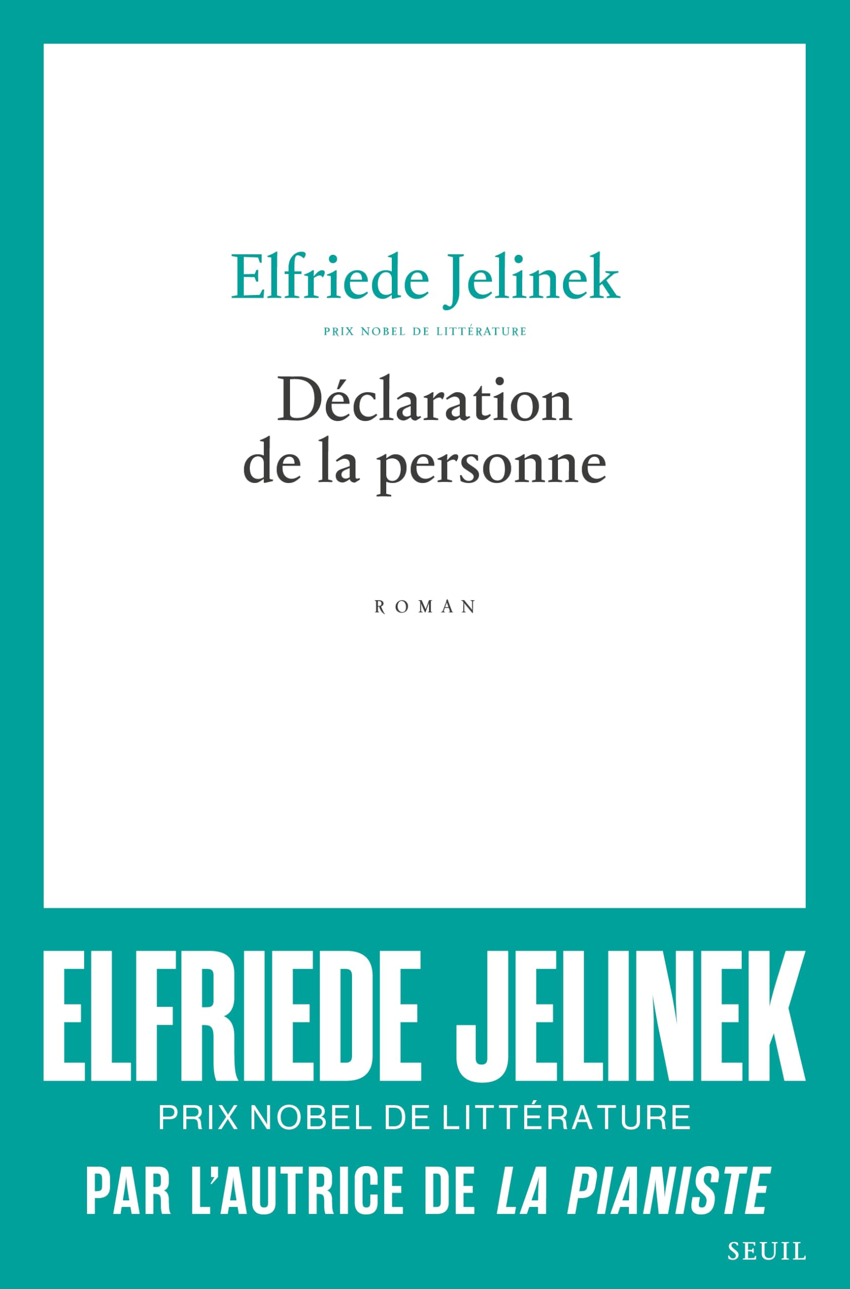Déclaration de la personne