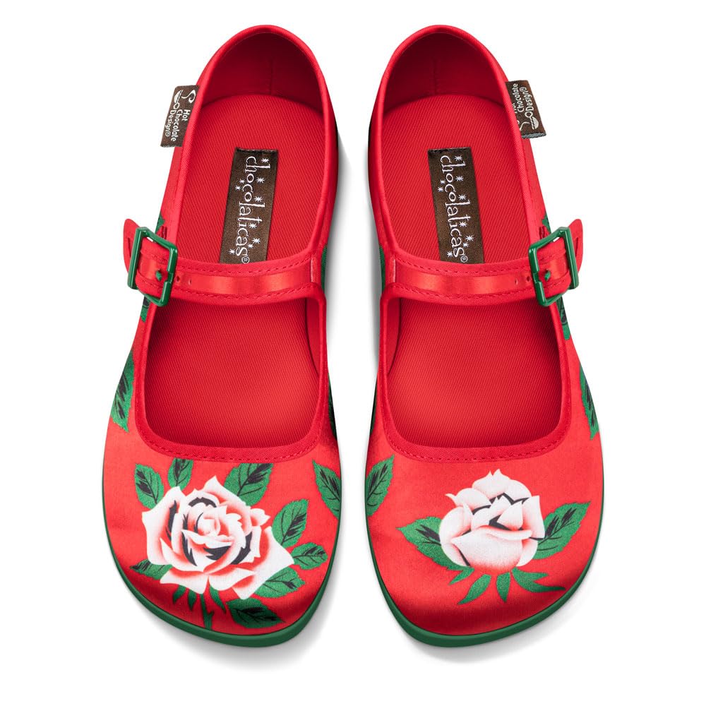 Hot Chocolate Design Chocolaticas Funky Canvas Women's Mary Jane Flat Shoes — view 44