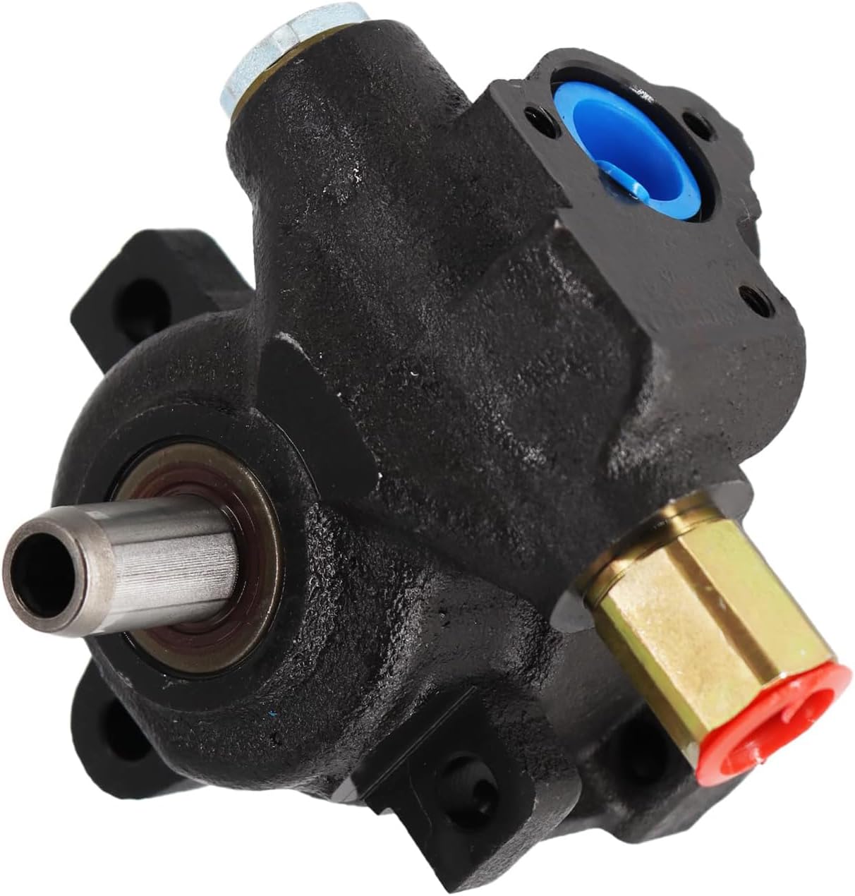 Detroit Axle - Steering Pump for 2002-2007 Dodge Ram 1500 [with Snap-Ring Retained Backplate] 2003 2004 2005 2006 Power Steering Pump Replacement
