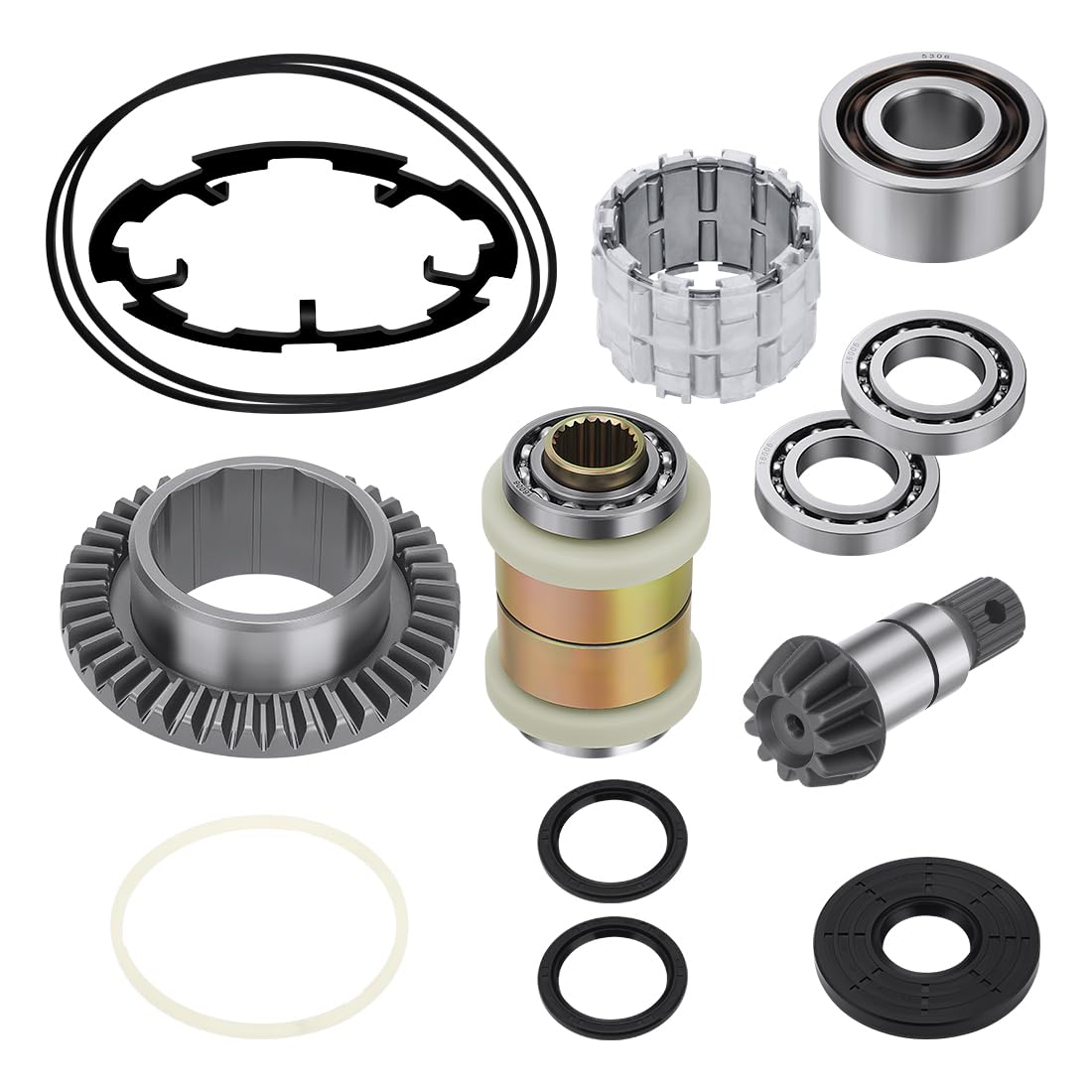Kit pignon et couronne de différentiel avant pour Polaris | pour Polaris RZR Ranger Sportsman 325 570 800 900 100 2011-2017 avec moyeu, cage de rouleaux et plaque d’induit 3235441