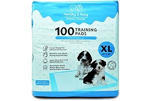 Murphy & Roxy Unscented Premium Dog Pads for Extended Stays - 100...