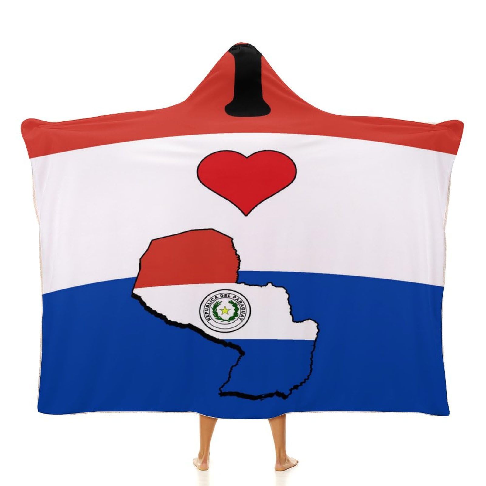 Couverture à capuche Paraguay idée cadeau originale pour homme et femme