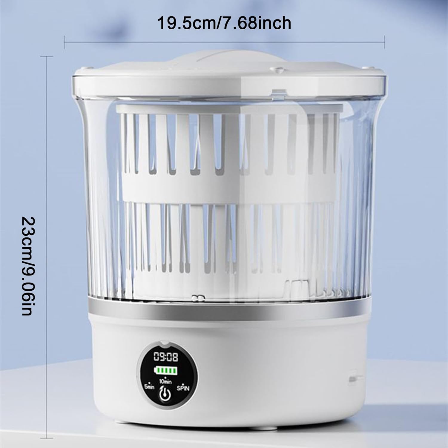 コンパクト洗濯機,低騒音 内蔵排水 乾燥機能付き - 携帯用洗濯乾燥機 | 家庭 アパート 寮 RV 旅行 キャンプ 小物衣類 下着