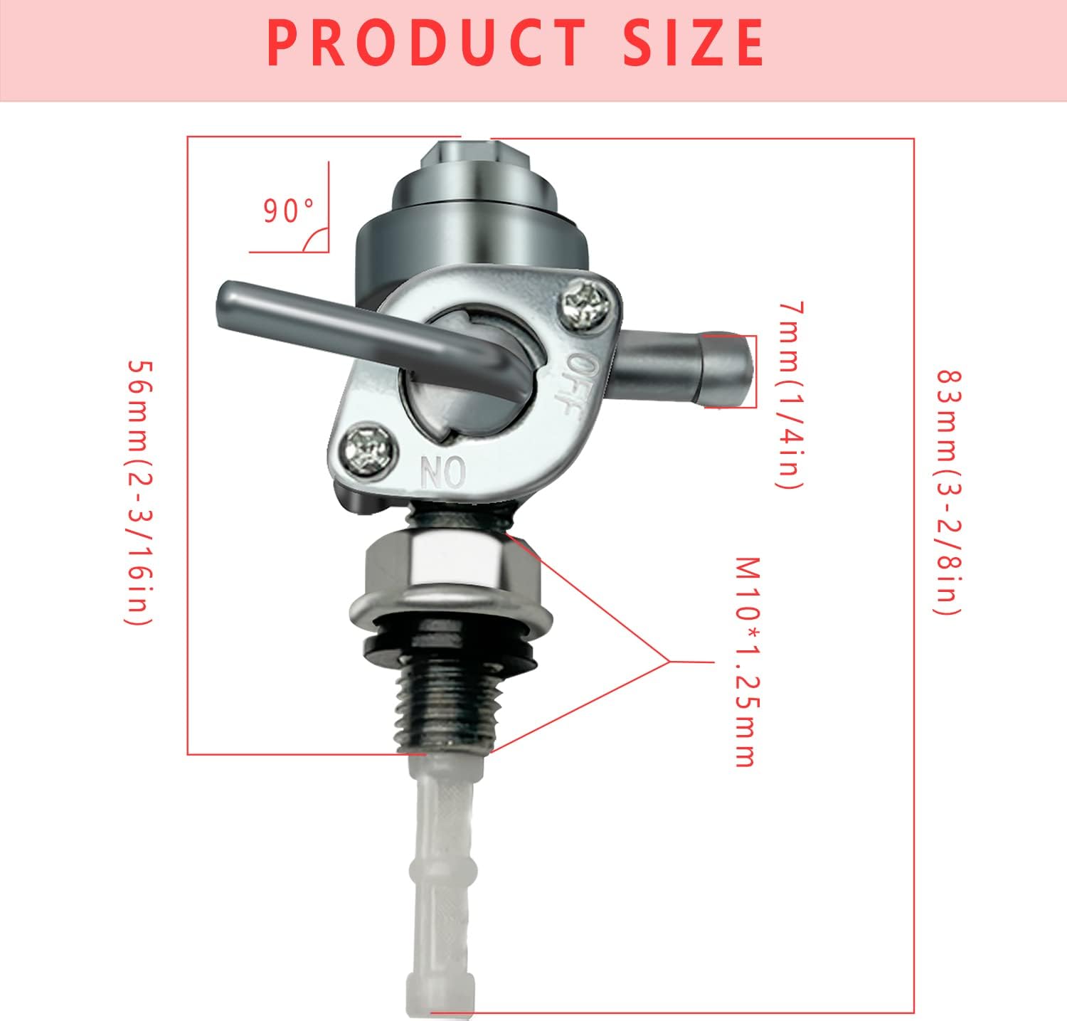 Amazon.com: Shnile Universal Fuel Shut On Off Valve Tap Cock