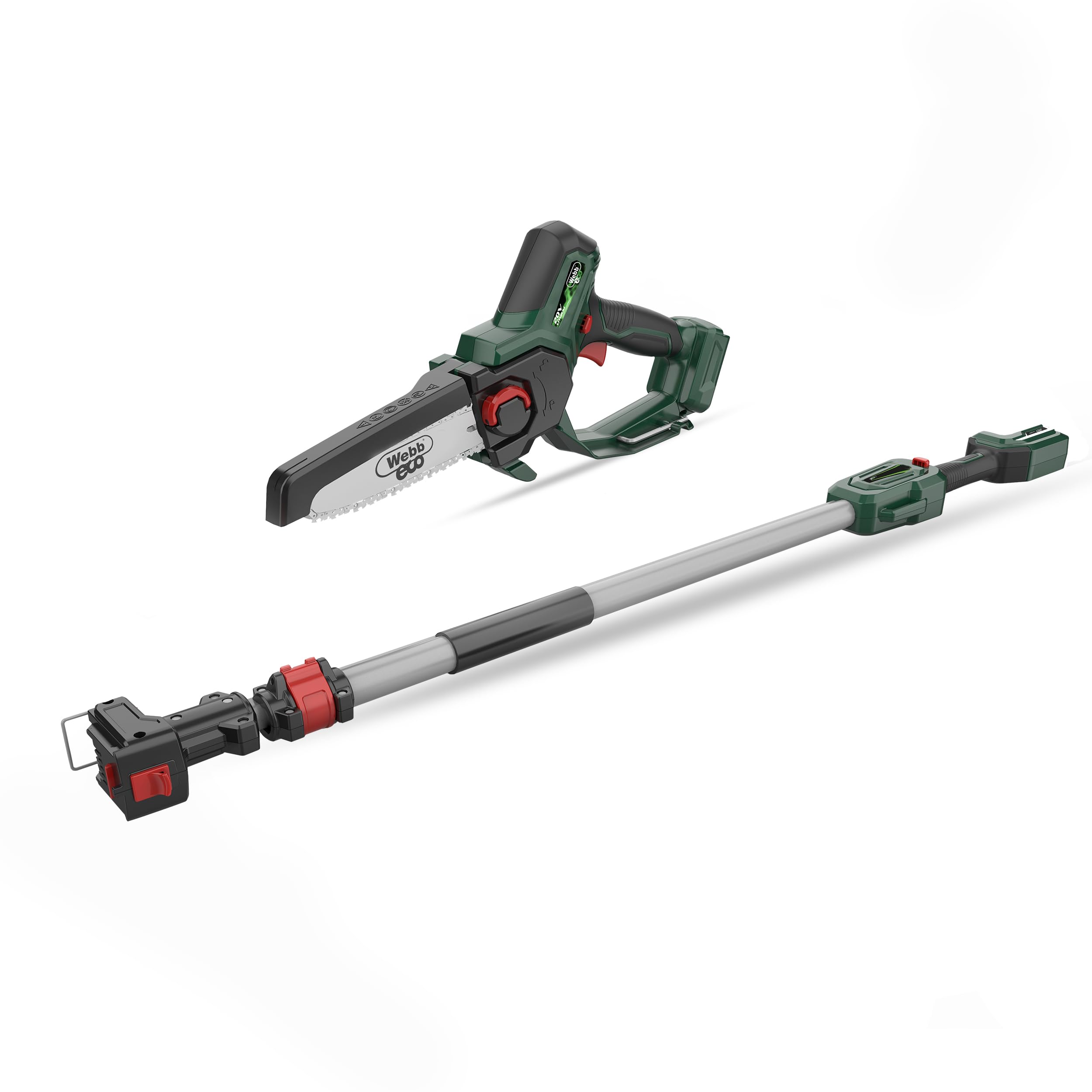 Webb Eco Wev20extps 20V Cordless Pruning Saw 150Mm With Extension Pole