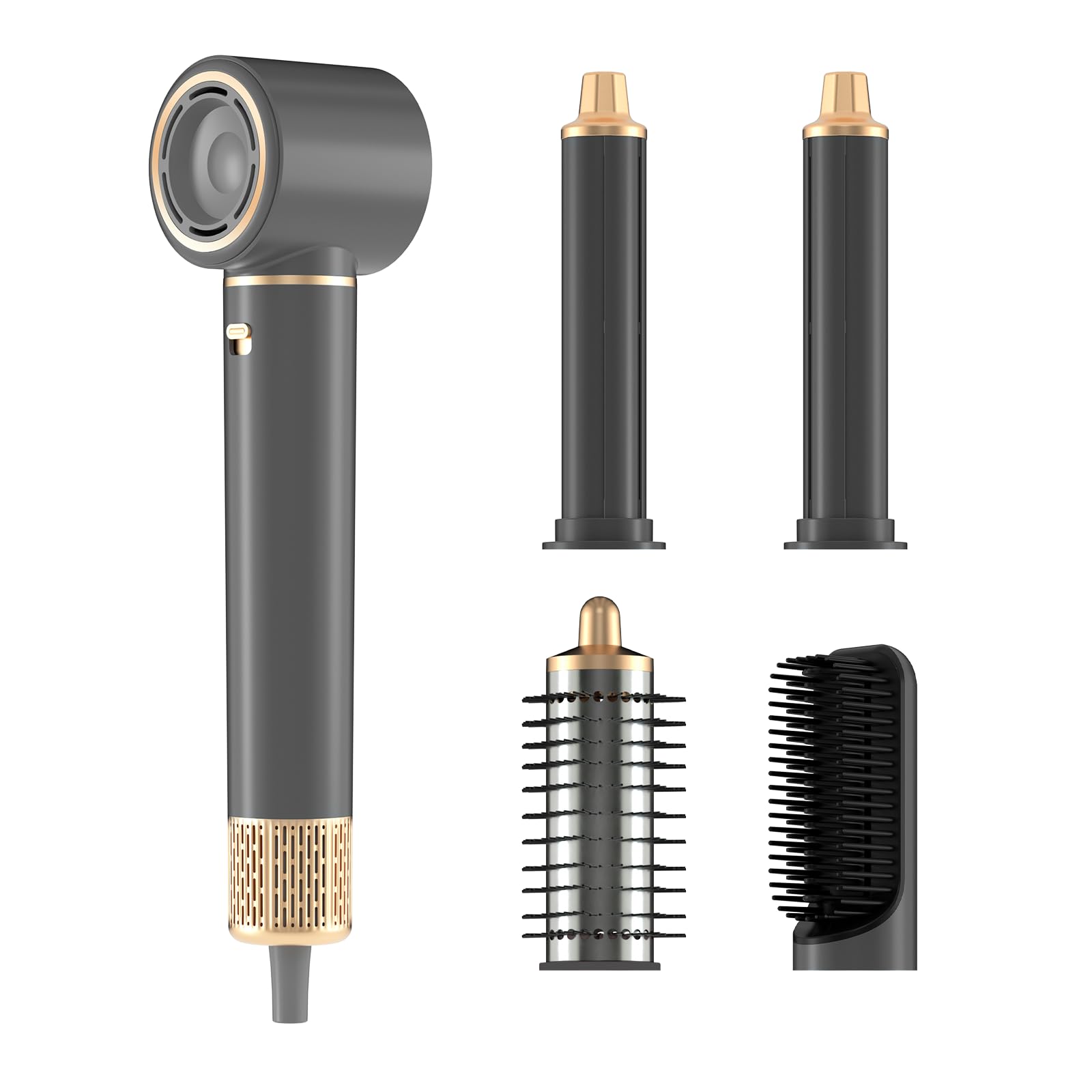 Hair Dryer Brush 5 in 1, JAOSOP Hair Styler, 110,000 RPM High-Speed Negative Ionic Hair Dryer Fast Drying, Professional Multi Blow Dryer Brush for Curling Volumizing Straightening Styling