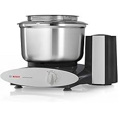 Bosch Universal Plus Stand Mixer - Black - Baker's Package with Additional Baking Attachments and Stainless Steel Bowl