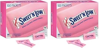 Sweet 'N Low Granulated Sugar Substitute, 3.5 Ounce (100 Count) (Pack of 2)