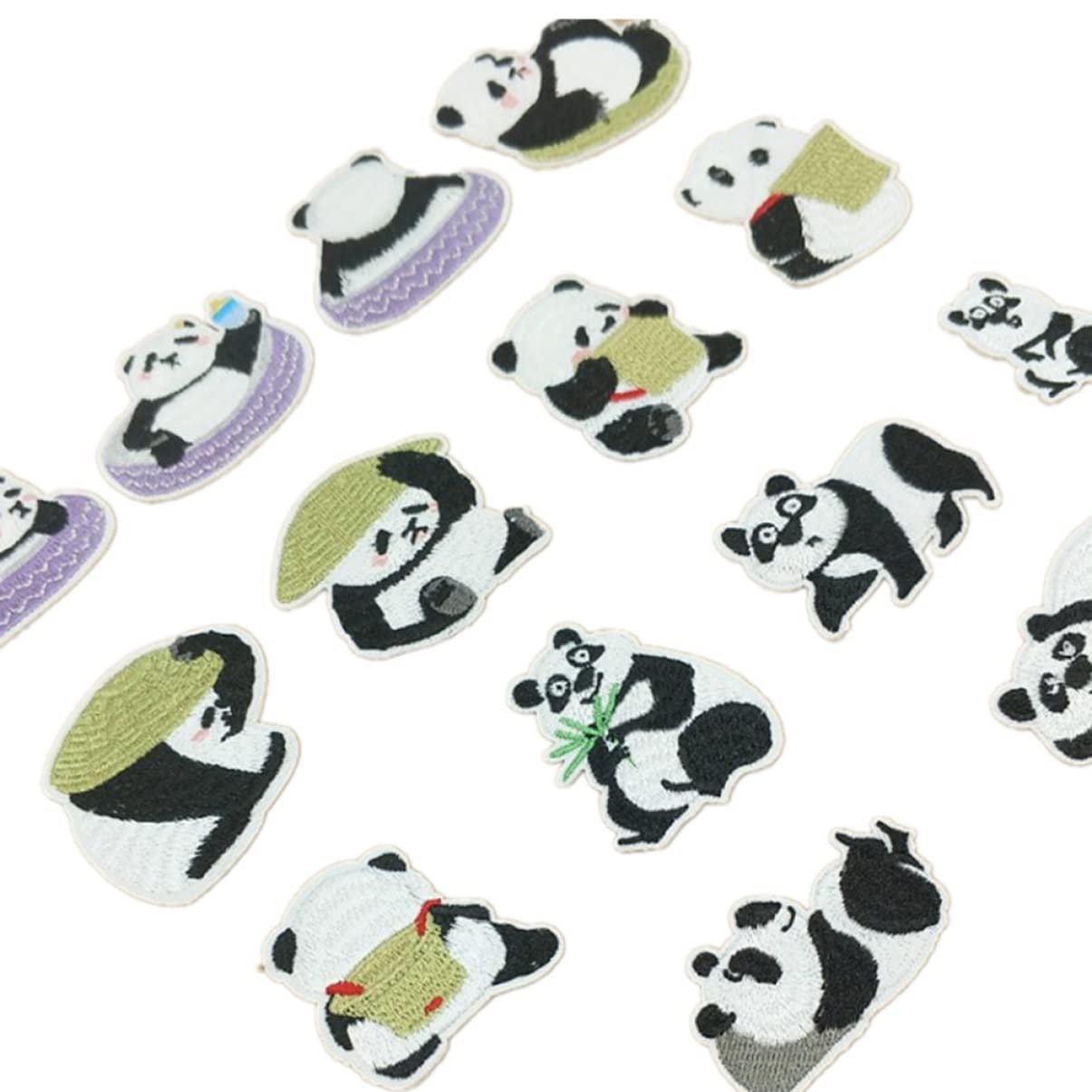 ARTIBETTER 3 Sätze Panda Patches Set Cartoon Panda Applikationen Zum Aufbügeln Und Aufnähen Für Kleidung Taschen Jeans Und Kunstprojekte Bunte Stickers Für Diy Dekoration 14 Stücke * 3
