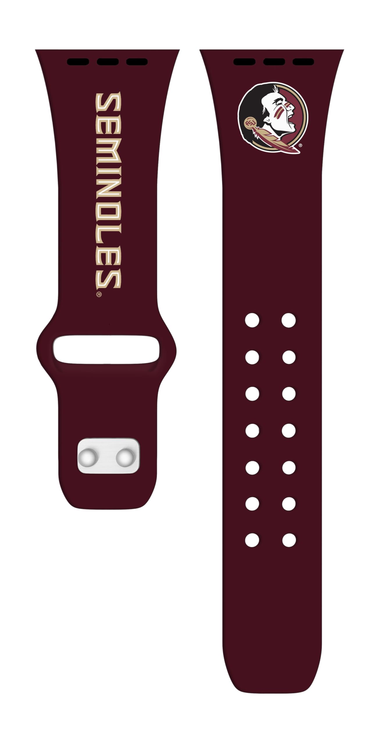 Affinity Bands Florida State Seminoles Iconic Edition HD Watch Band Compatible with Apple Watch (38/40/41mm (42mm Series 10) Long)