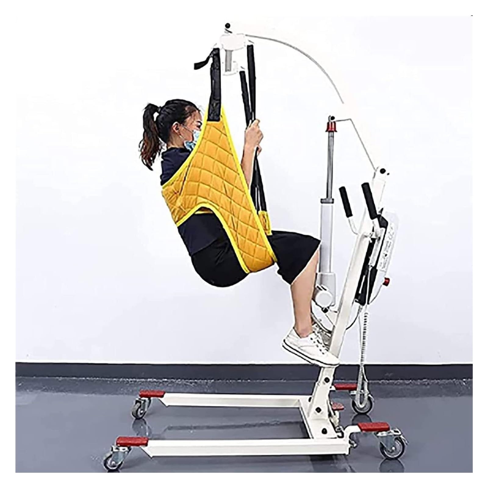 Arnés para Transferencia de Pacientes - Soporte 230kg para Ancianos y Bariátricos, Uso en Cama, Silla de Ruedas, Ducha e Higiene, Compatible con Grúas de Movilización Universal