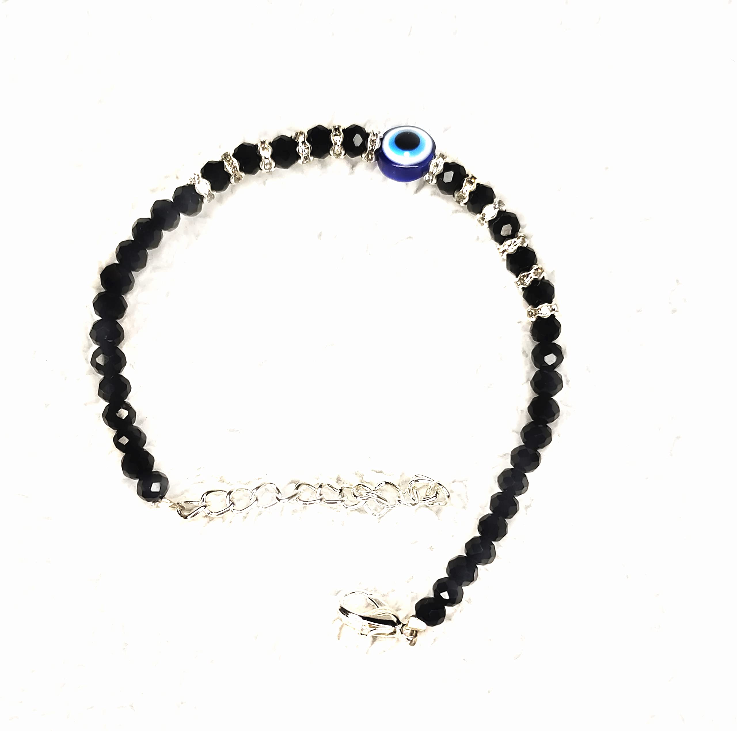 SassyVilla Evil eye bracelet for women Black crystel beads bracelet with Evileye Najarbattu bracelates for Girls Adjustable length (B0BRJTPR1M) Amazon Price History, Amazon Price Tracker