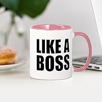 Vista 136 de CafePress Number 1 Boss Mugs 11 oz (325 ml) Ceramic Coffee Mug