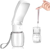Vista 13 de Botella de Agua Portátil para Perros - Dispensador de Agua Plegable para Perros A Prueba de Fugas y de Plástico de Grado Alimentario para Viajes