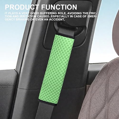 Miniatura 5 de 2 fundas para cinturón de seguridad de automóvil, almohadillas suaves para cinturón de seguridad, fundas para el cuello, protector de correa de