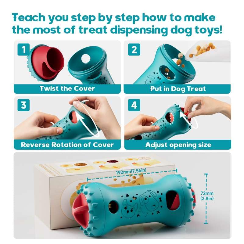knitly Interactive Dog Toys, Adjustable Treat Dispensing Toy to Keep Them Busy, Dog Enrichment for Brain Stimulation & Cognitive for Puppy Puzzle to Reduce Boredom - Ideal Gift for Cats and Dogs - image 5