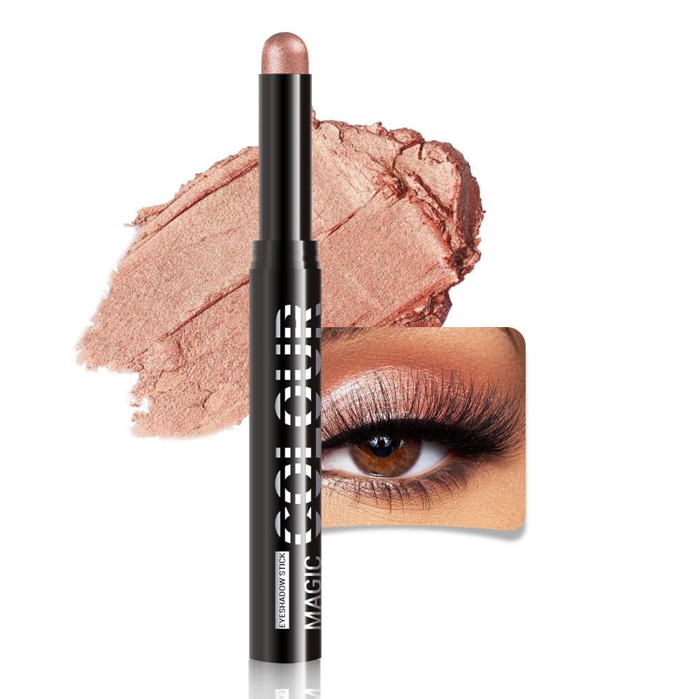 Copper Shimmer Eye Shadow Stick - Long-lasting Waterproof Makeup