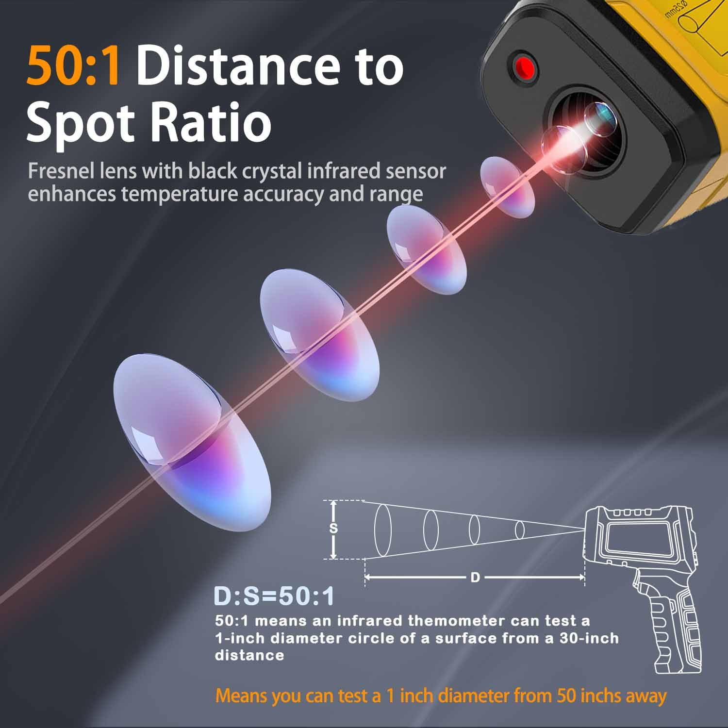 Infrared Thermometer - 2732°F High Temp Gun -4