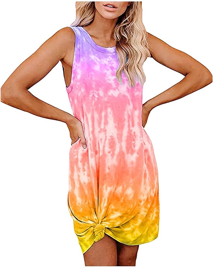 Beach Dress Sleeveless Tunic Dresses 