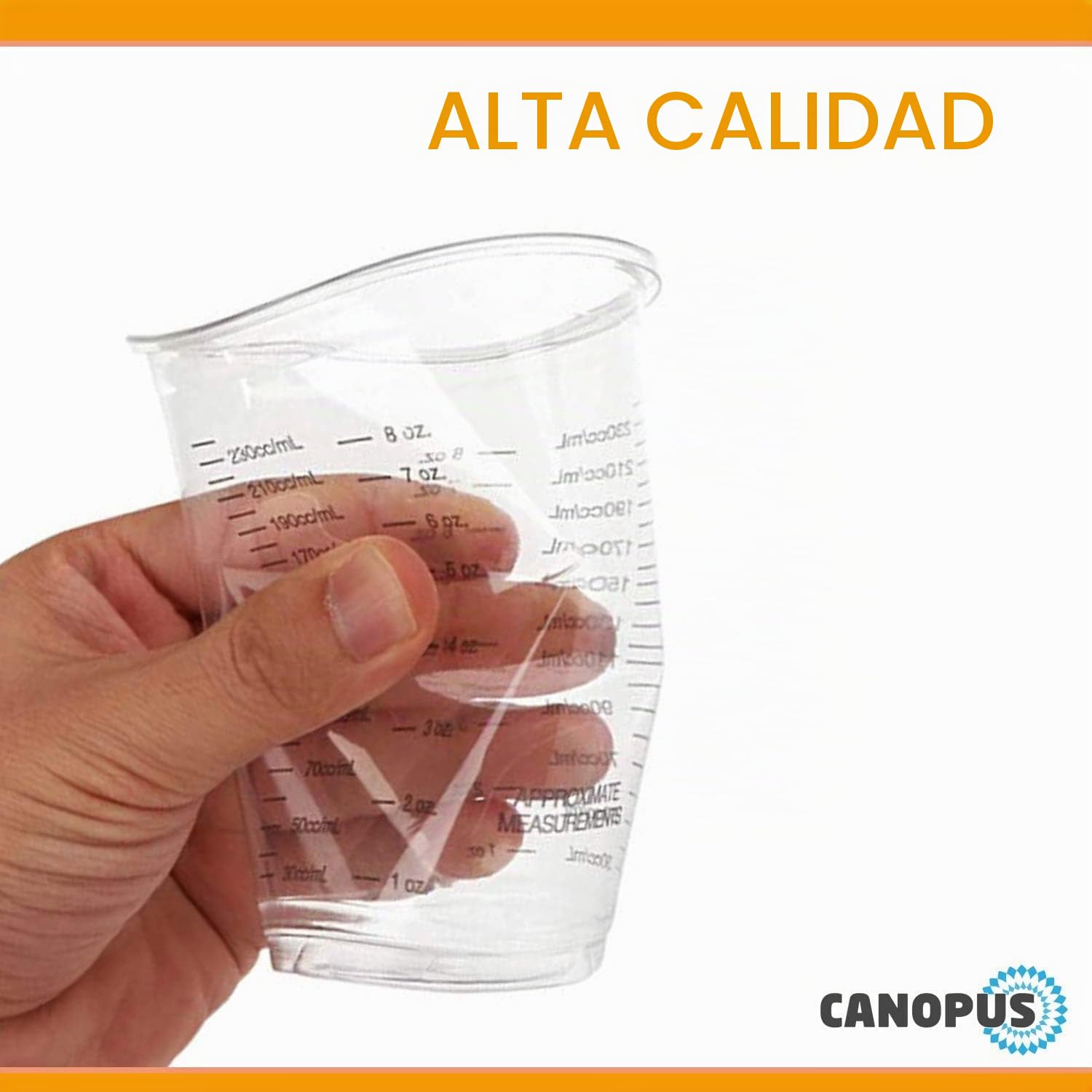 CANOPUS Profesional Vasos Medidores Pintura 25PC, 300cc, Vasos Mezcladores de Plastico para Epoxi y Resina, Vasos Para Pintura, Medidor Pintura Mezcla Para Proyectos de Arte, Automoción