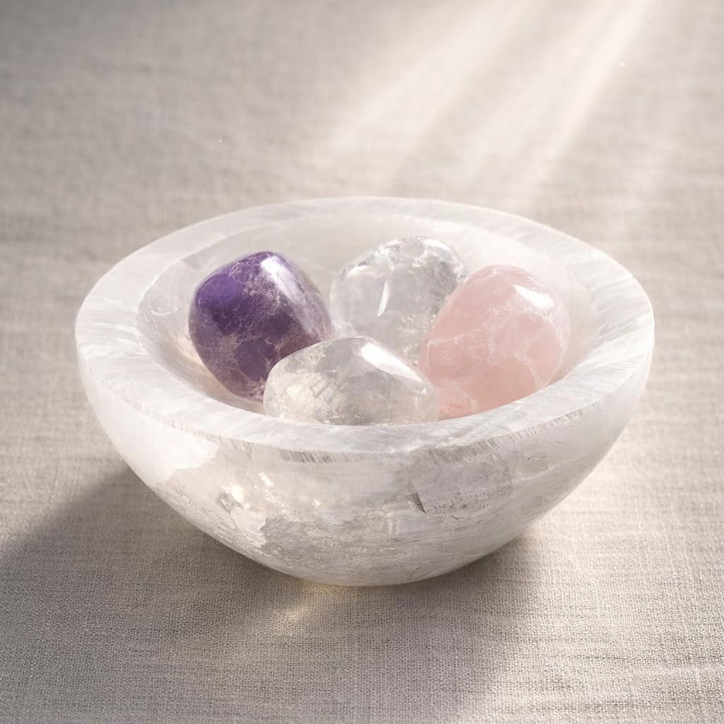 Sélénite 7,5 x 3 cm Pierre Naturelle Polie Reiki Recharge Nettoyage Spirituel