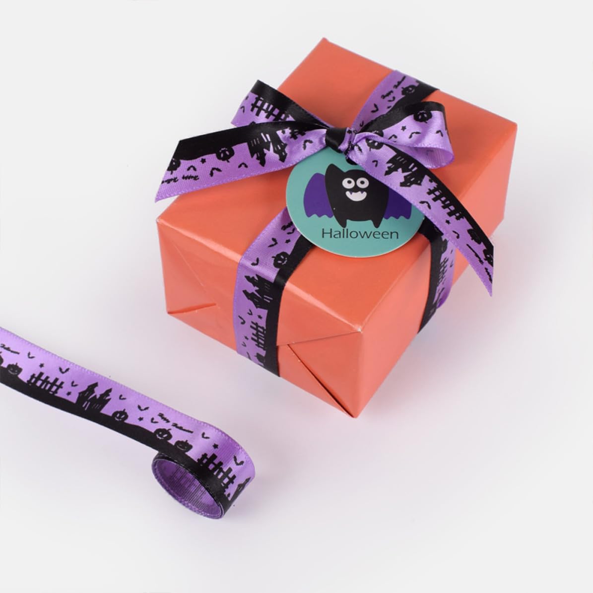 Healeved 9 Stück Grünes Geschenkband aus Polyester, 2, Glänzend für