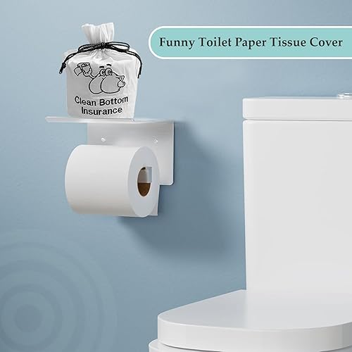 Miniatura 8 de Funda para rollo de papel higiénico  Funda de papel higiénico reutilizable de algodón de 9 x 5.5 pulgadas con cierre de cordón  Bolsa de