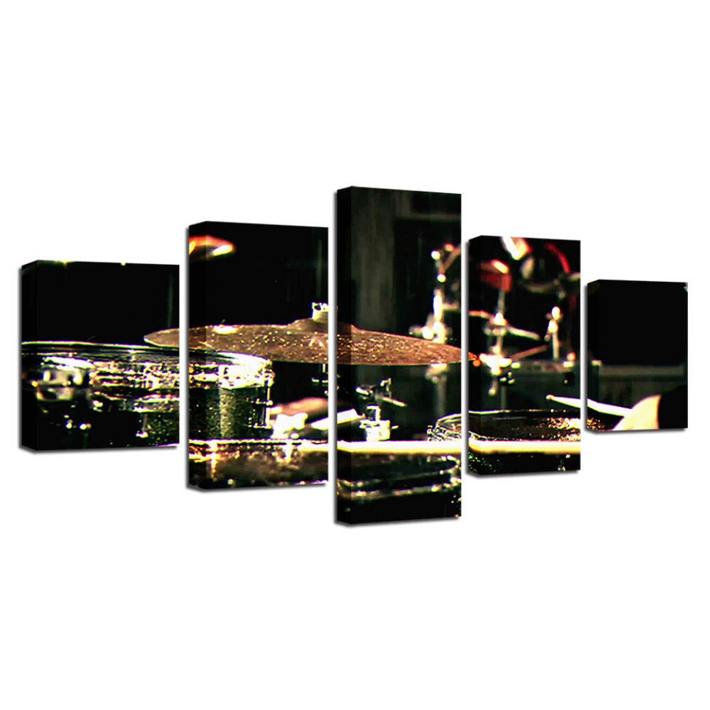 Obraz Na Płótnie Wall Art Prints Home Decoration 5 Panel Instrument Bęben Modułowe Zdjęcia Do Salonu,Z ramką