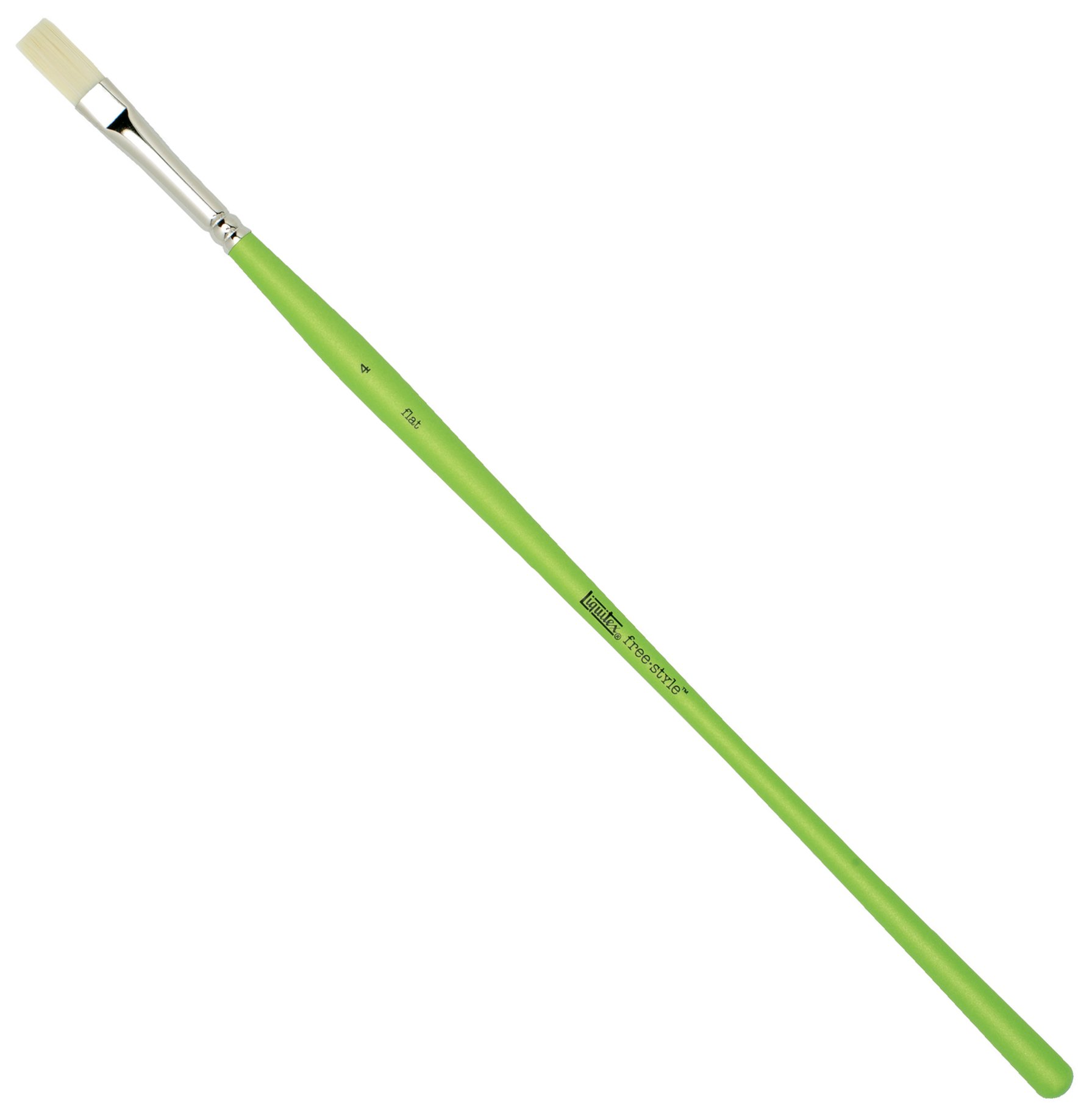 Liquitex 1300304 Free Style Künstler - Pinsel, langlebig und formstabil aus hochwertigen synthetischen Faser für volle Kontrolle beim Farbauftrag -Flachpinsel - Nr. 4